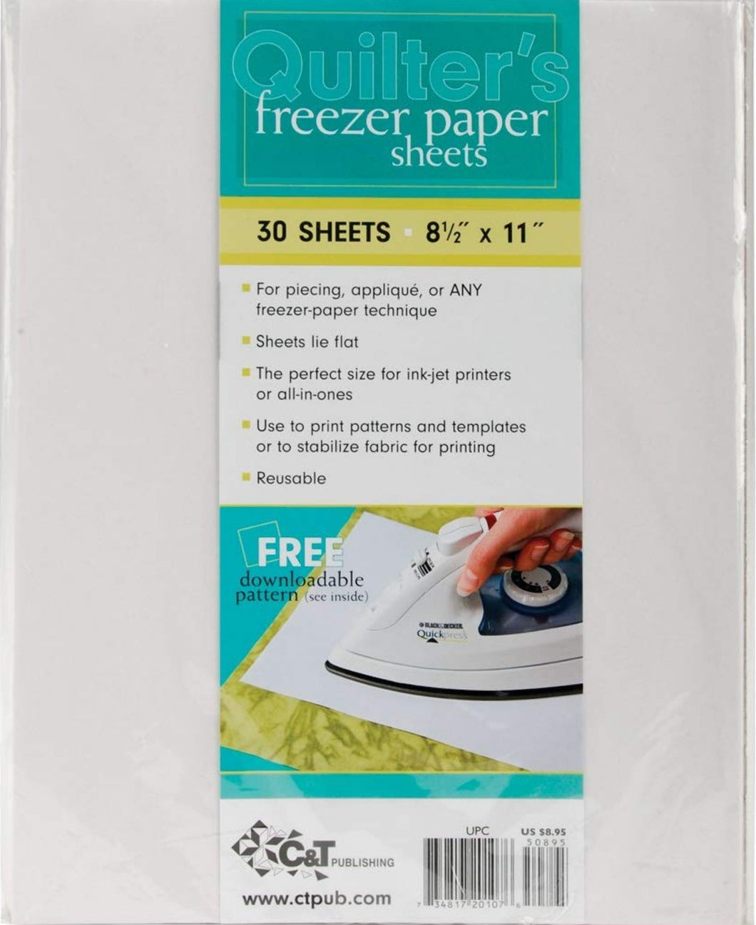 Quilter's Freezer Paper Sheets